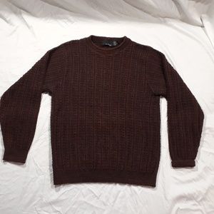 Bill Blass Brown Cotton Winter Sweater Small